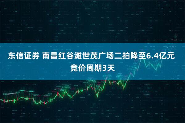 东信证券 南昌红谷滩世茂广场二拍降至6.4亿元 竞价周期3天